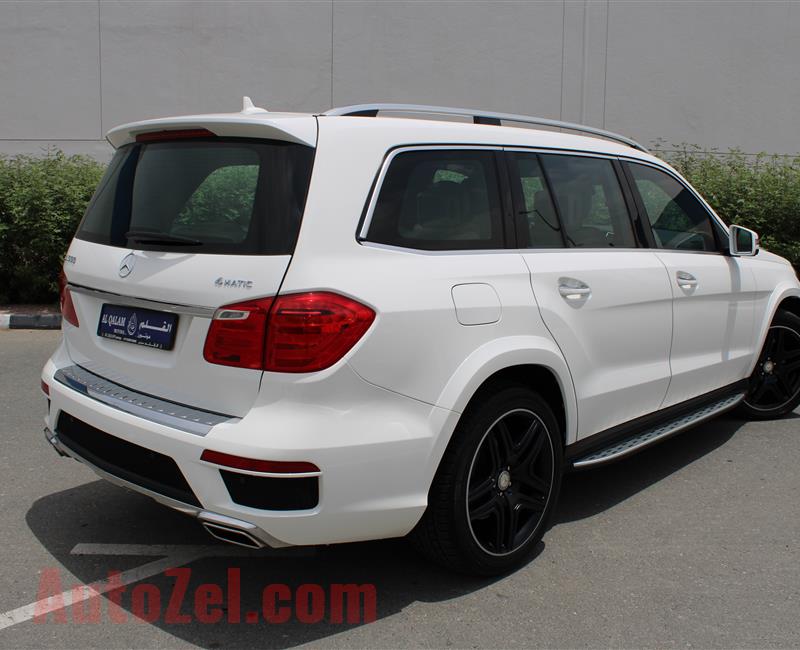 MERCEDES-BENZ GL500 AMG 4MATIC, V8- 2016- WHITE- 55 000 KM- GCC