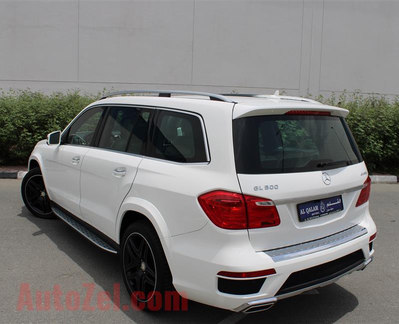 MERCEDES-BENZ GL500 AMG 4MATIC, V8- 2016- WHITE- 55 000 KM- GCC