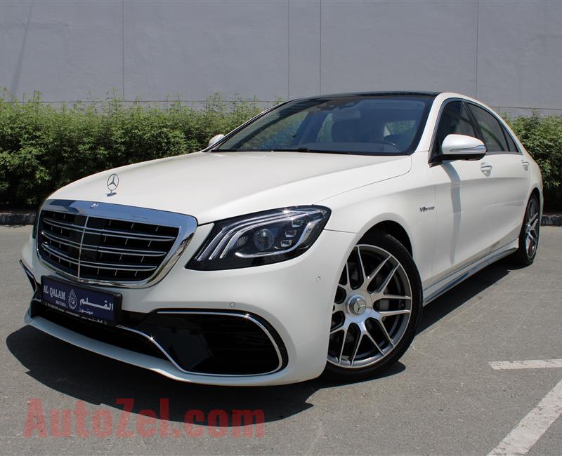 MERCEDES-BENZ S550 AMG, V8- 2016- WHITE- 58 000 KM- AMERICAN SPECS