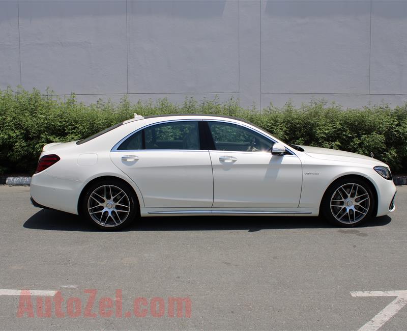 MERCEDES-BENZ S550 AMG, V8- 2016- WHITE- 58 000 KM- AMERICAN SPECS