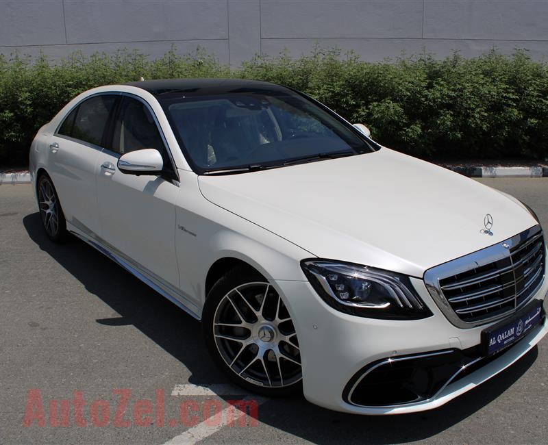 MERCEDES-BENZ S550 AMG, V8- 2016- WHITE- 58 000 KM- AMERICAN SPECS