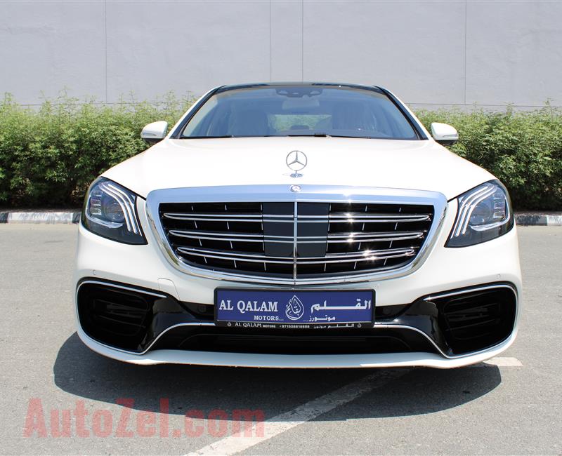 MERCEDES-BENZ S550 AMG, V8- 2016- WHITE- 58 000 KM- AMERICAN SPECS