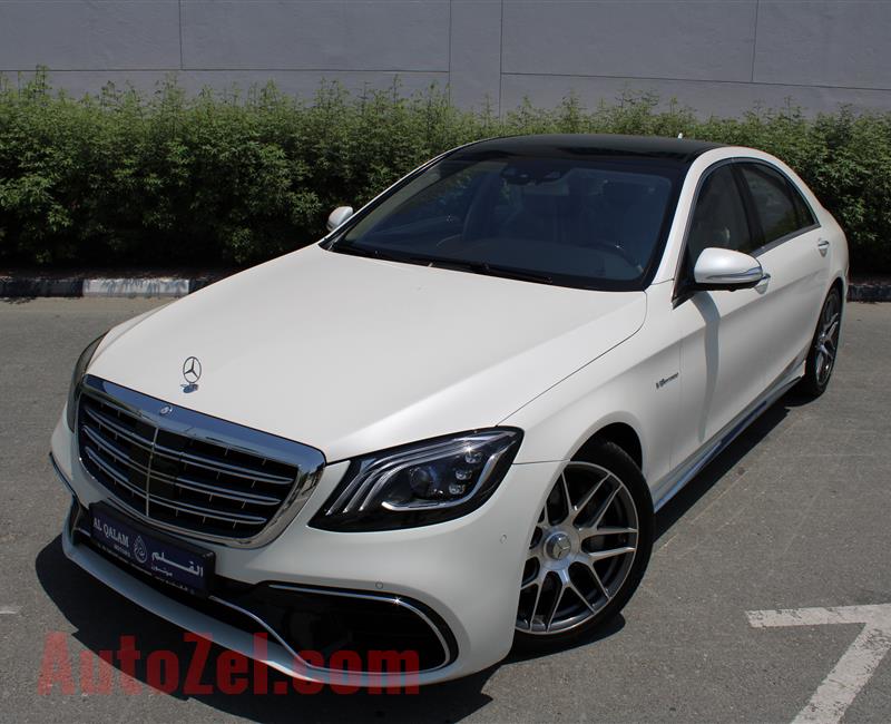 MERCEDES-BENZ S550 AMG, V8- 2016- WHITE- 58 000 KM- AMERICAN SPECS