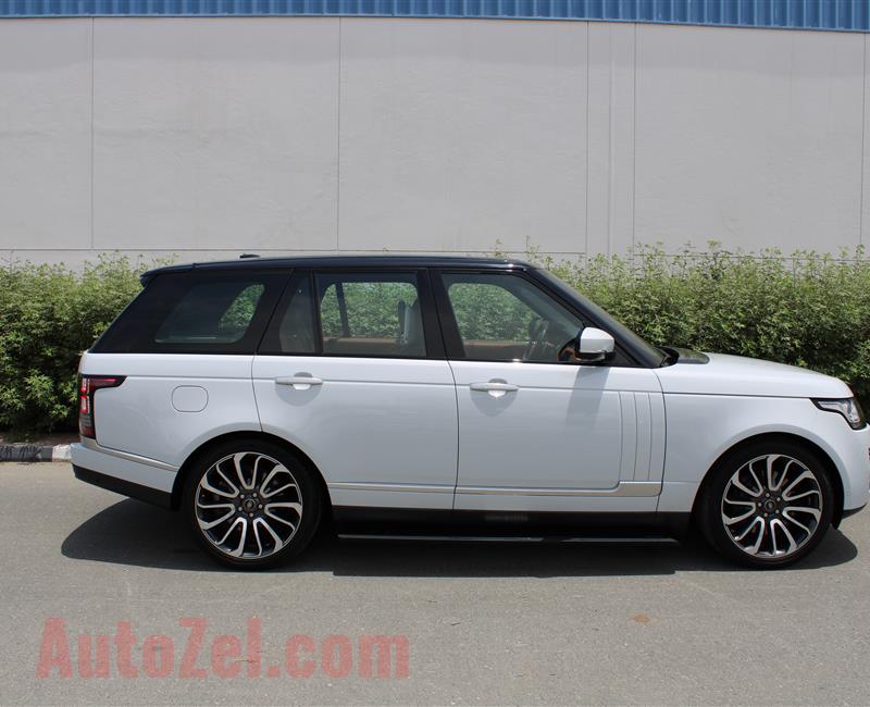 RANGE ROVER VOGUE AUTOBIOGRAPHY, V8- 2016- WHITE- 52 000 KM- GCC