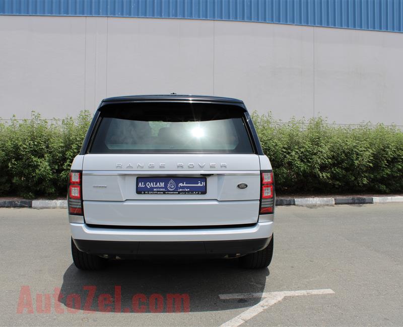 RANGE ROVER VOGUE AUTOBIOGRAPHY, V8- 2016- WHITE- 52 000 KM- GCC