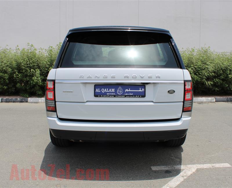 RANGE ROVER VOGUE AUTOBIOGRAPHY, V8- 2016- WHITE- 52 000 KM- GCC