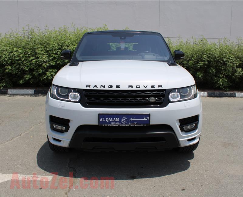 RANGE ROVER SPORT HSE, V6- 2016- WHITE- 115 000 KM- GCC