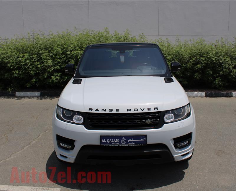 RANGE ROVER SPORT HSE, V6- 2016- WHITE- 115 000 KM- GCC