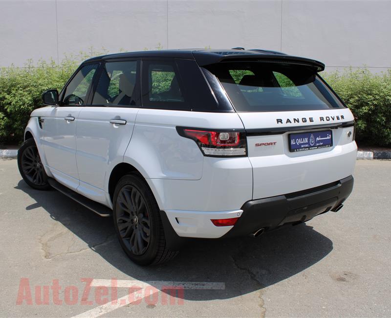 RANGE ROVER SPORT HSE, V6- 2016- WHITE- 115 000 KM- GCC