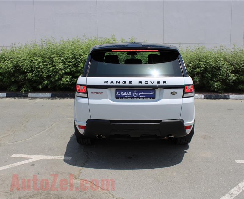 RANGE ROVER SPORT HSE, V6- 2016- WHITE- 115 000 KM- GCC