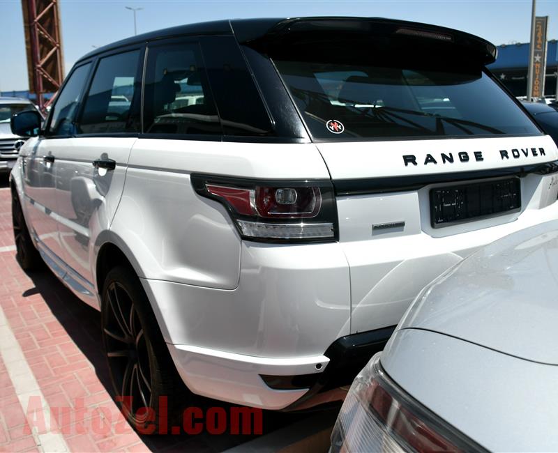 RANGE ROVER SUPERCHARGED, V8- 2014- WHITE- 128 000 KM- CANADIAN SPECS