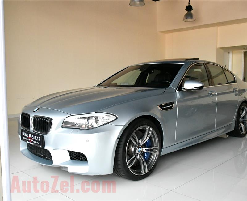 BMW M5, V8- 2013- SILVER- 128 000 KM- GCC