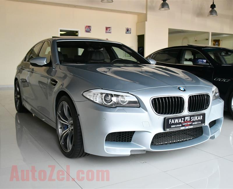 BMW M5, V8- 2013- SILVER- 128 000 KM- GCC