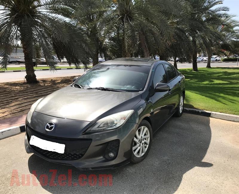 Mazda 3 2014 GCC  ,,  full opticin Good condition Car financ on bankm