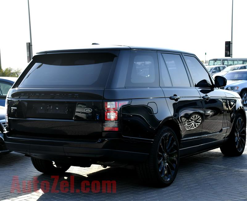 RANGE ROVER AUTOBIOGRAPHY- 2015- BLACK- 60 000 KM- GCC SPECS