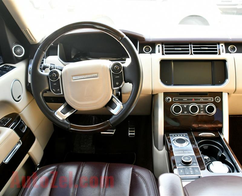 RANGE ROVER AUTOBIOGRAPHY- 2015- BLACK- 60 000 KM- GCC SPECS