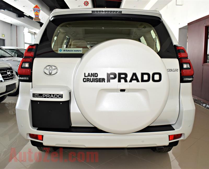 BRAND NEW TOYOTA PRADO, V6- 2019- WHITE- ZERO KM- GCC