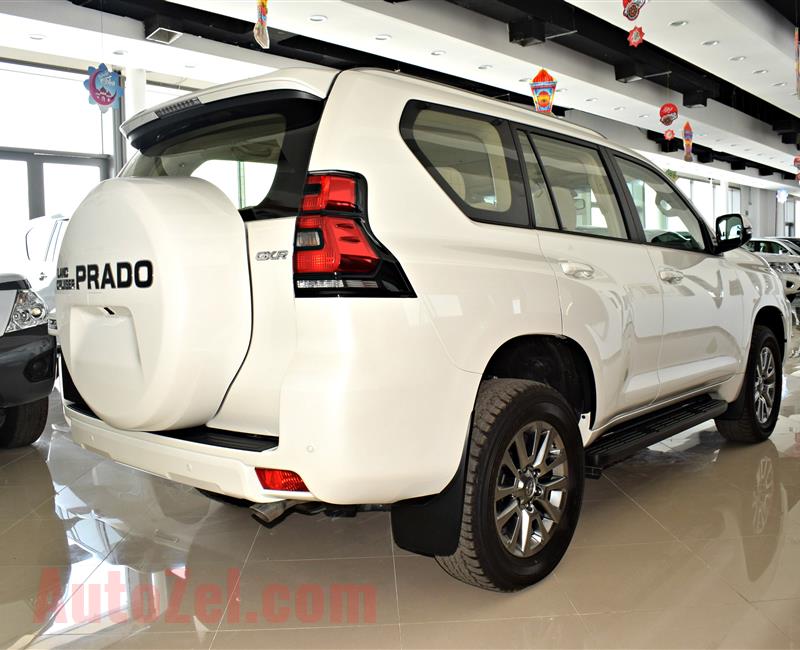 BRAND NEW TOYOTA PRADO, V6- 2019- WHITE- ZERO KM- GCC