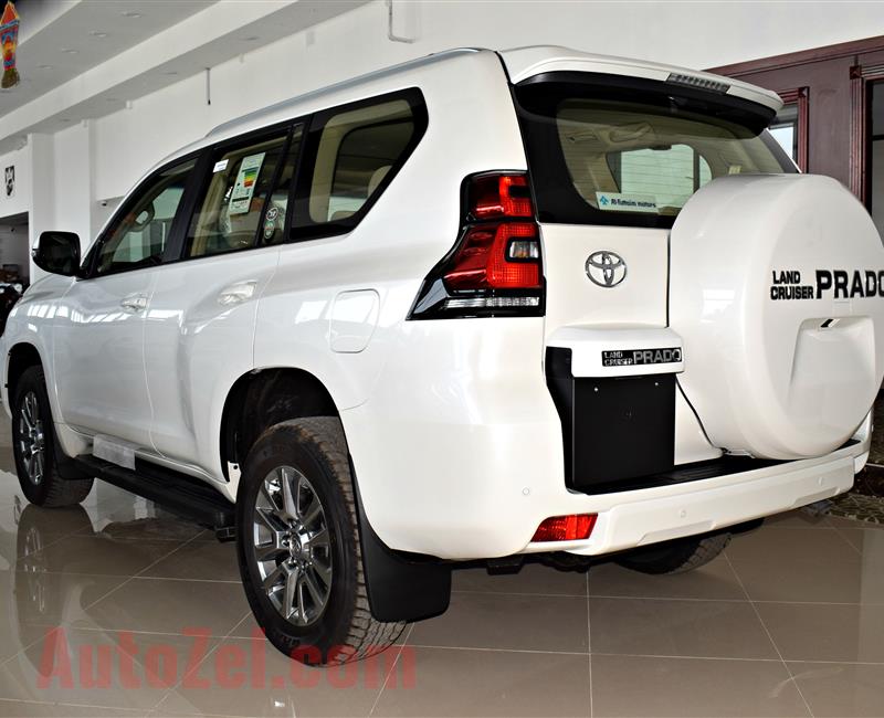 BRAND NEW TOYOTA PRADO, V6- 2019- WHITE- ZERO KM- GCC