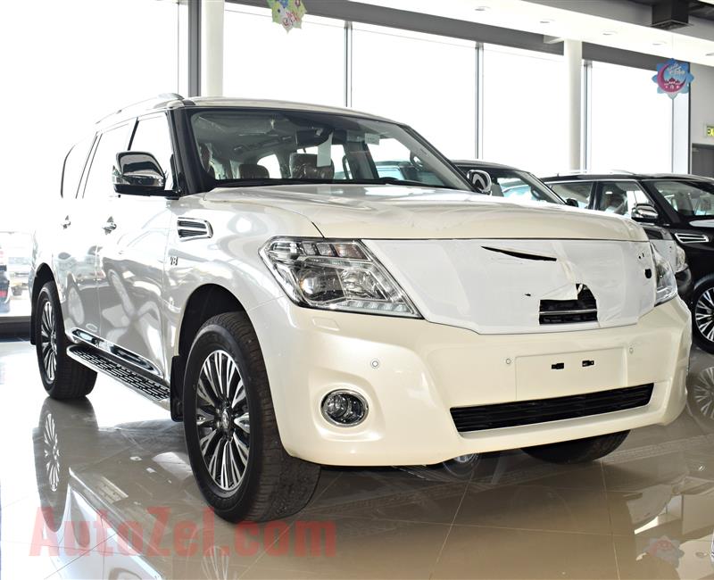 BRAND NEW NISSAN PATROL TITANIUM, V8- 2019- WHITE- ZERO KM- GCC