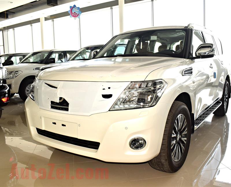 BRAND NEW NISSAN PATROL TITANIUM, V8- 2019- WHITE- ZERO KM- GCC