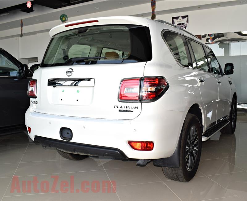 BRAND NEW NISSAN PATROL TITANIUM, V8- 2019- WHITE- ZERO KM- GCC