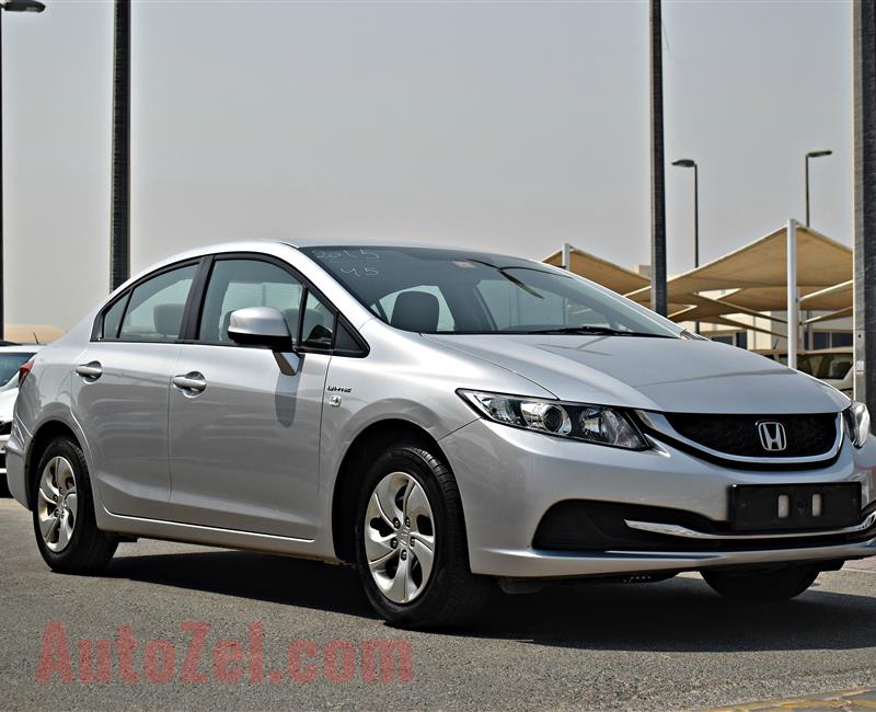 HONDA CIVIC  MODEL 2015 - SILVER - 173,000 KM - V4 - GCC 