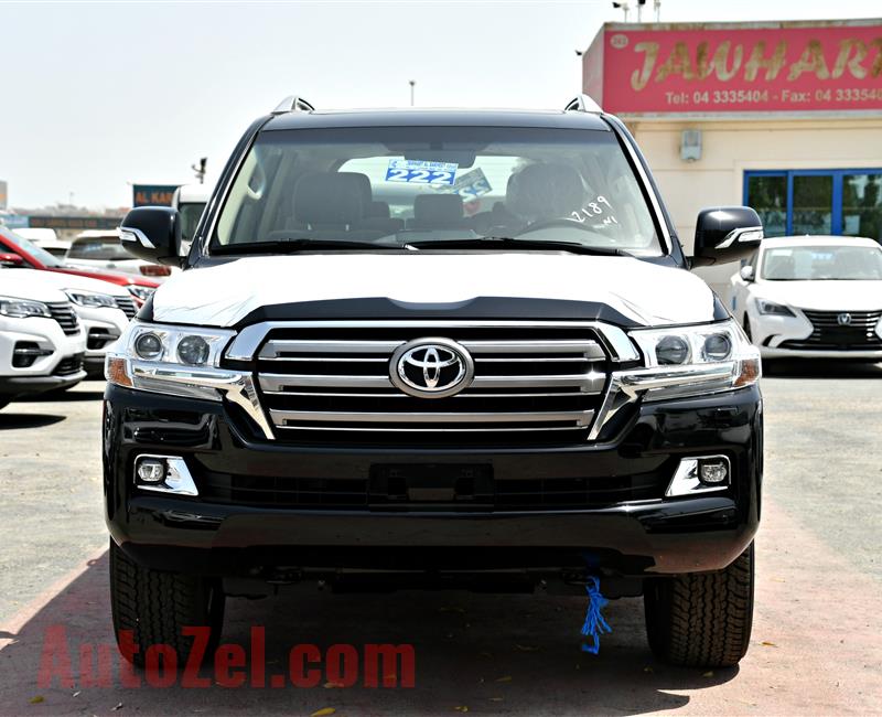 BRAND NEW TOYOTA LAND CRUISER GXR, V8- 2019- BLACK- ZERO KM- GCC, DIESEL