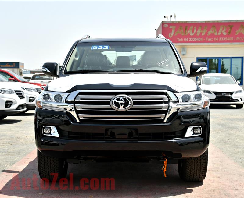 BRAND NEW TOYOTA LAND CRUISER GXR, V8- 2019- BLACK- ZERO KM- GCC, DIESEL, LEATHER SEAT