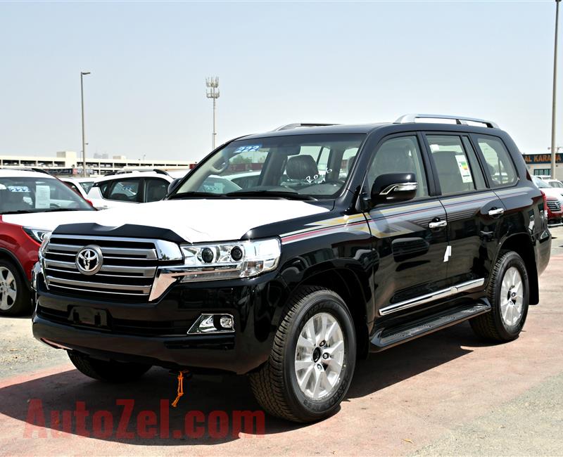 BRAND NEW TOYOTA LAND CRUISER GXR, V8- 2019- BLACK- ZERO KM- GCC, DIESEL, LEATHER SEAT