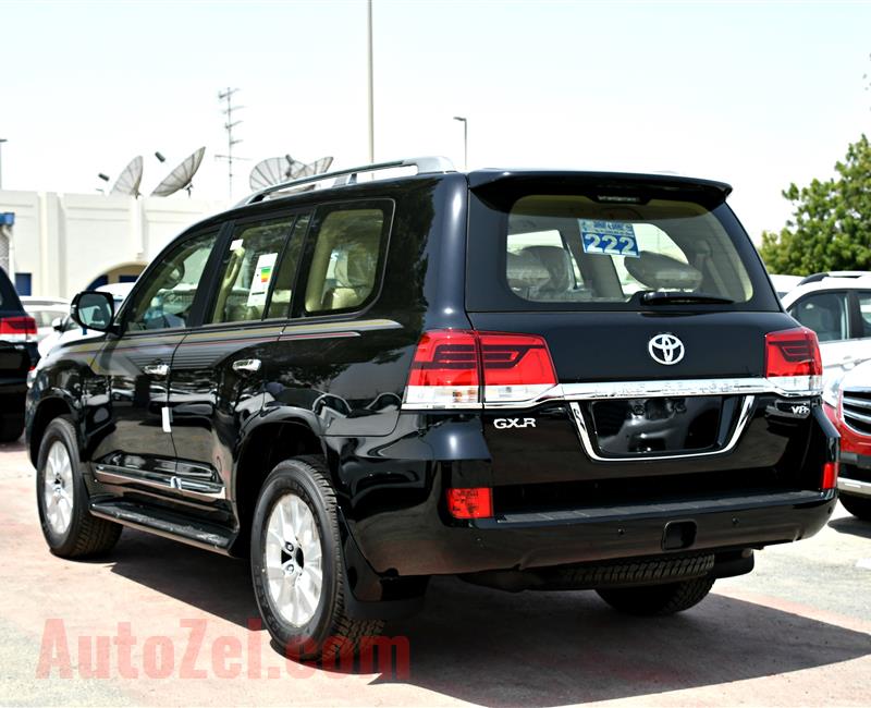 BRAND NEW TOYOTA LAND CRUISER GXR, V8- 2019- BLACK- ZERO KM- GCC, DIESEL, LEATHER SEAT