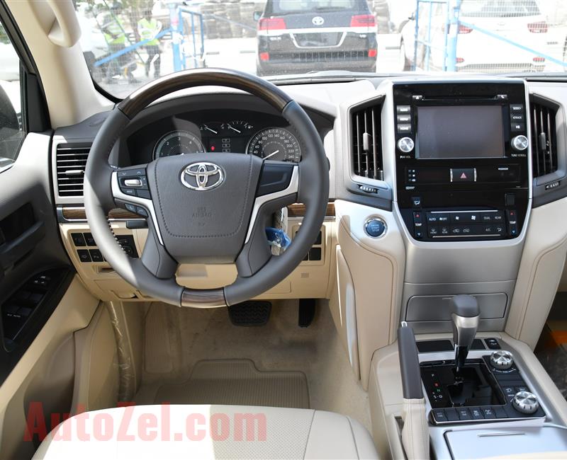 BRAND NEW TOYOTA LAND CRUISER GXR, V8- 2019- BLACK- ZERO KM- GCC, DIESEL, LEATHER SEAT