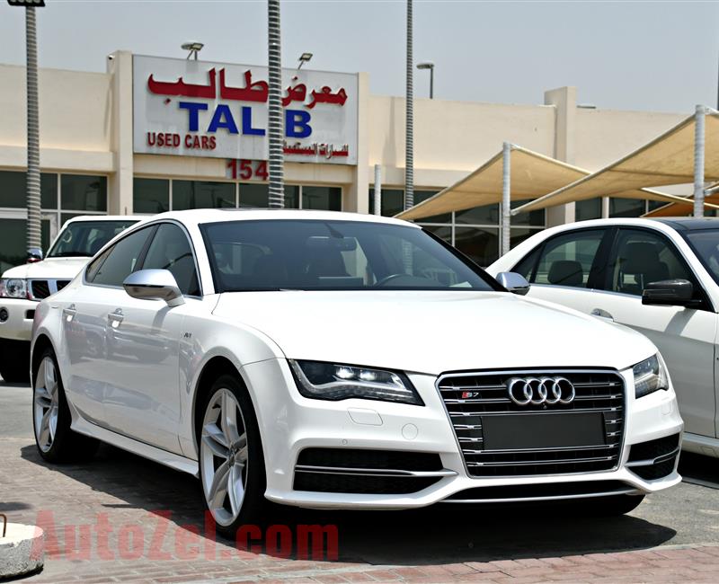 AUDI S7, V8- 2013- WHITE- 158 000 KM- GCC