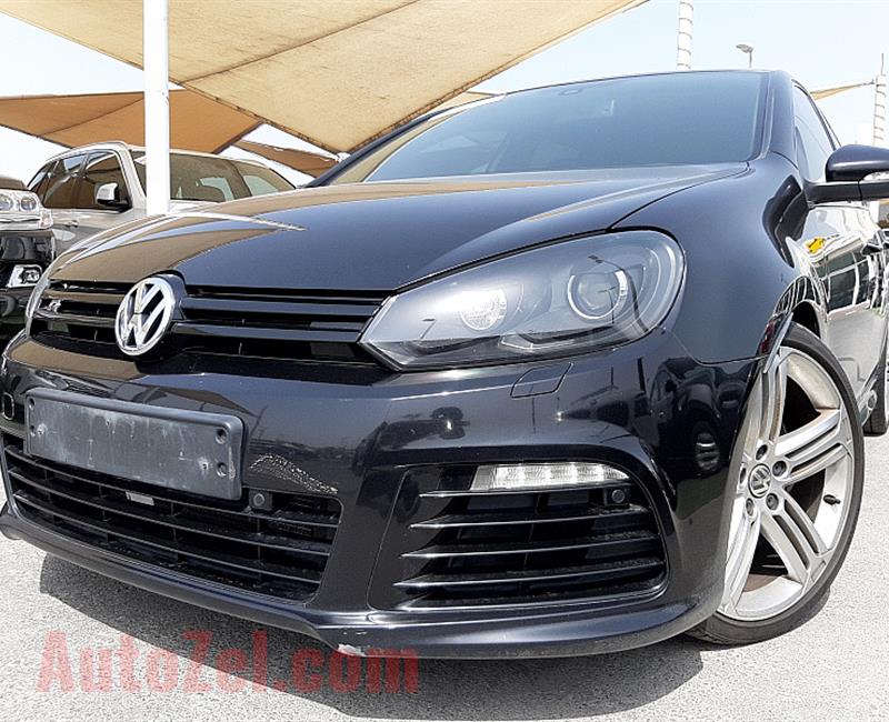 VOLKSWAGEN GOLF R- 2013- BLACK- 95 140 KM- GCC SPECS