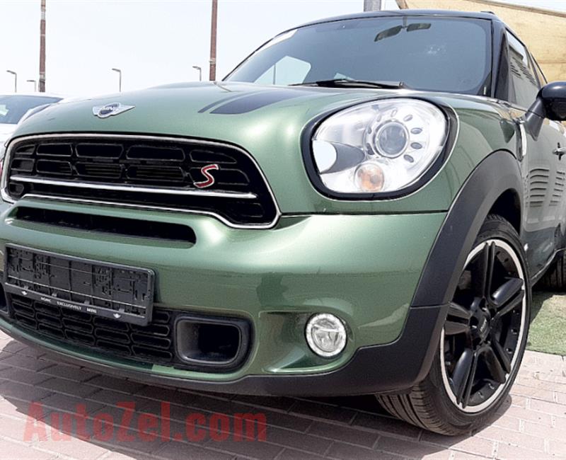 MINI COOPER S- 2016- GREEN- 80 000 KM- GCC SPECS