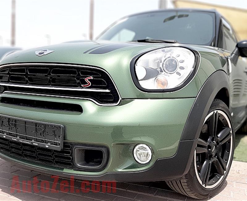 MINI COOPER S- 2016- GREEN- 80 000 KM- GCC SPECS