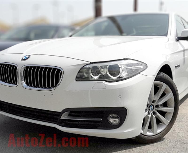 BMW 520- 2015- WHITE- 80 000 KM- GCC SPECS