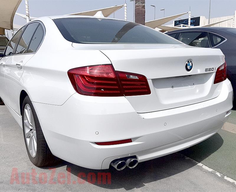 BMW 520- 2015- WHITE- 80 000 KM- GCC SPECS