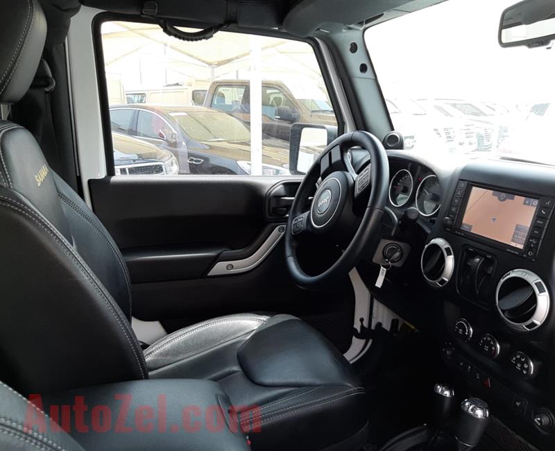 JEEP WRANGLER SAHARA- 2014- WHITE- 47 816 KM- GCC SPECS