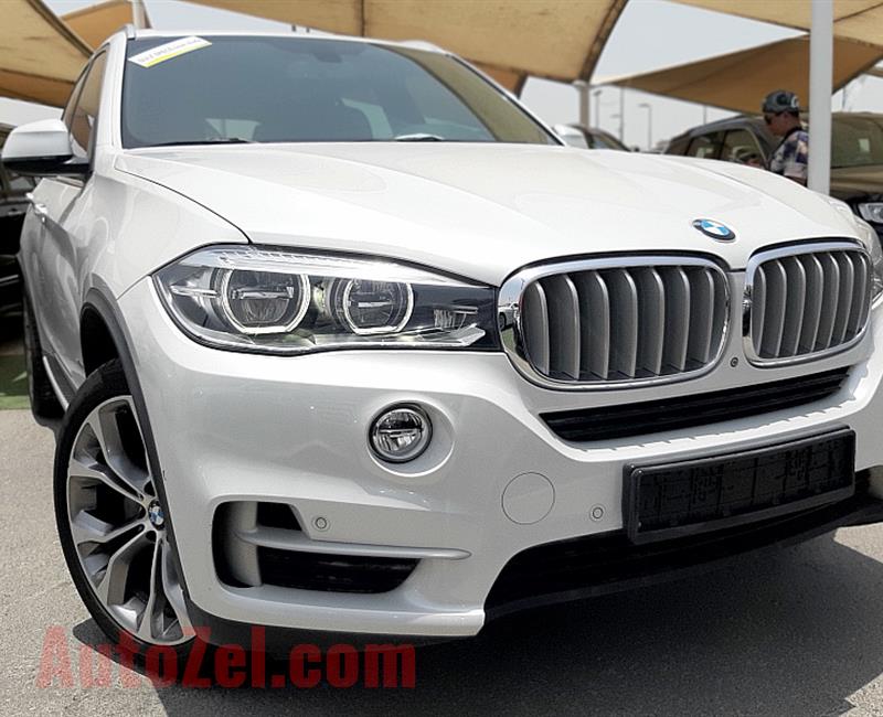 BMW X5- 2016- WHITE- 45 000 KM- GCC SPECS