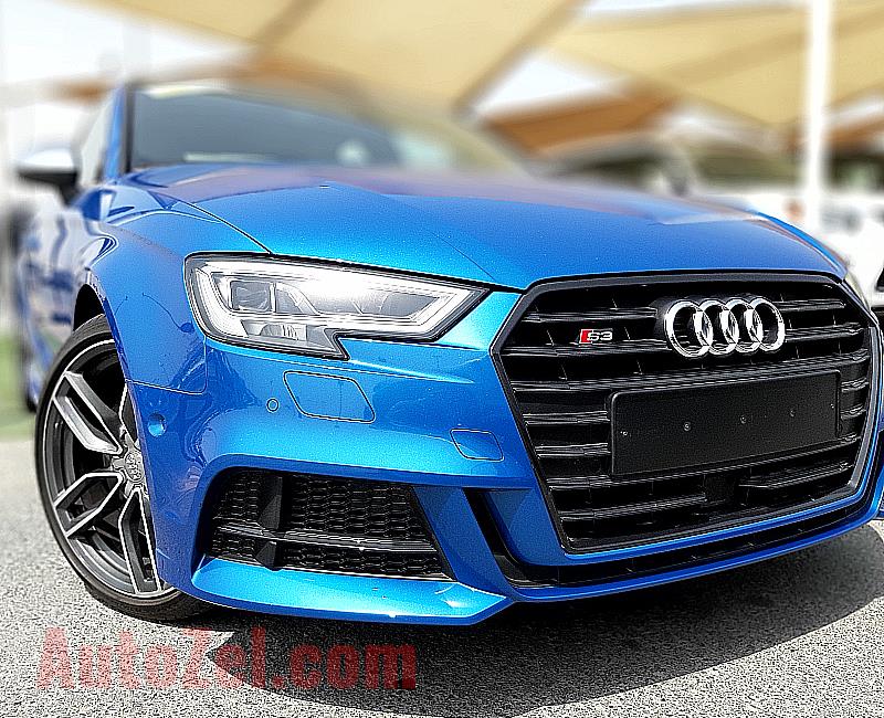 AUDI A3s- 2017- BLUE- 36 065 KM- GCC SPECS