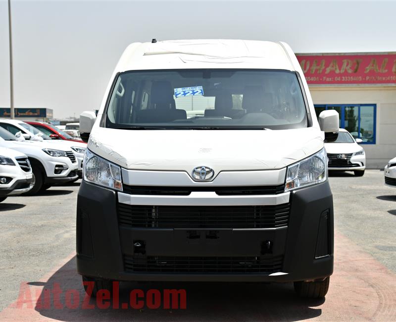 TOYOTA HI-ACE HIGH ROOF- 2019- WHITE- 13 SEATER- GCC SPECS- FULL OPTION