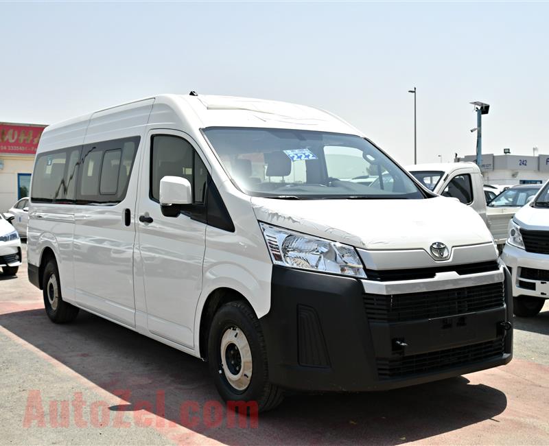 TOYOTA HI-ACE HIGH ROOF- 2019- WHITE- 13 SEATER- GCC SPECS- FULL OPTION