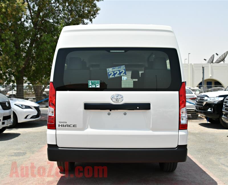 TOYOTA HI-ACE HIGH ROOF- 2019- WHITE- 13 SEATER- GCC SPECS- FULL OPTION