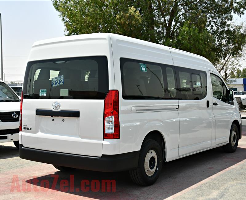 TOYOTA HI-ACE HIGH ROOF- 2019- WHITE- 13 SEATER- GCC SPECS- FULL OPTION