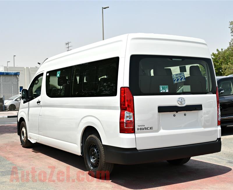 TOYOTA HI-ACE HIGH ROOF- 2019- WHITE- 13 SEATER- GCC SPECS- FULL OPTION