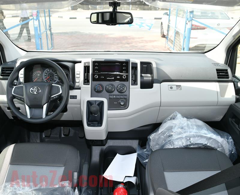 TOYOTA HI-ACE HIGH ROOF- 2019- WHITE- 13 SEATER- GCC SPECS- FULL OPTION