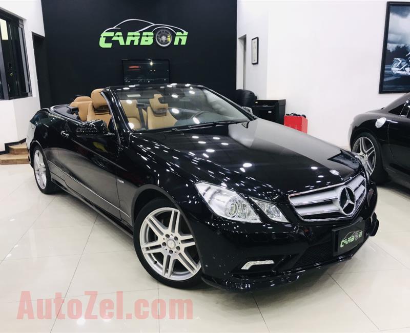 MERCEDES-BENZ E350 CONVERTIBLE, V6- 2013- BLACK- 40 000 KM- JAPANESE SPECS