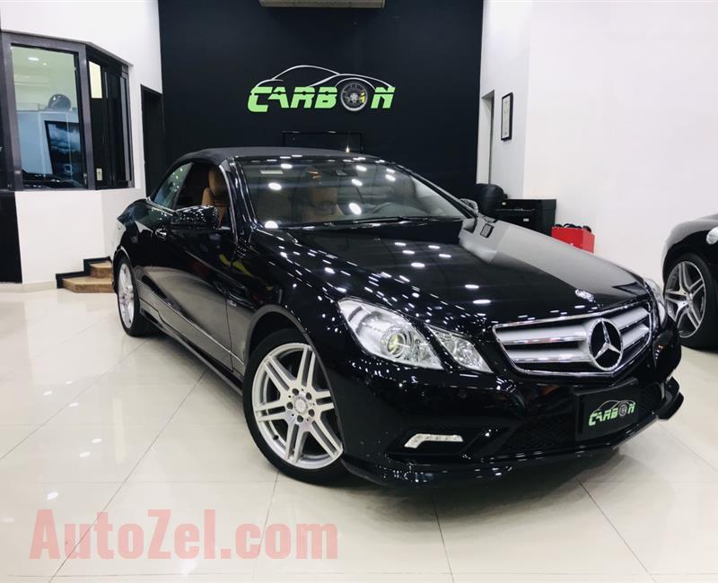 MERCEDES-BENZ E350 CONVERTIBLE, V6- 2013- BLACK- 40 000 KM- JAPANESE SPECS