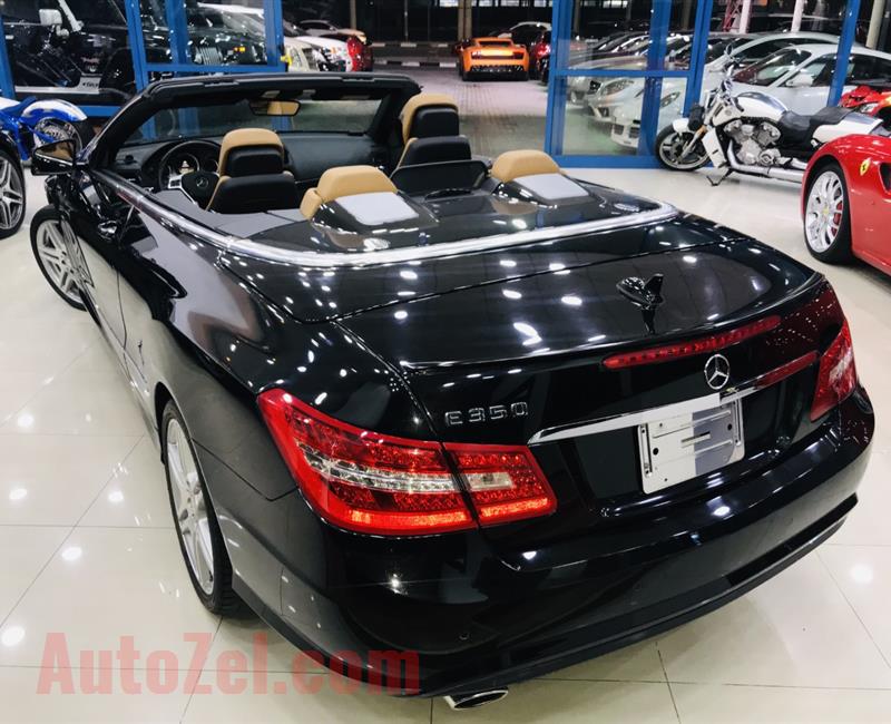 MERCEDES-BENZ E350 CONVERTIBLE, V6- 2013- BLACK- 40 000 KM- JAPANESE SPECS